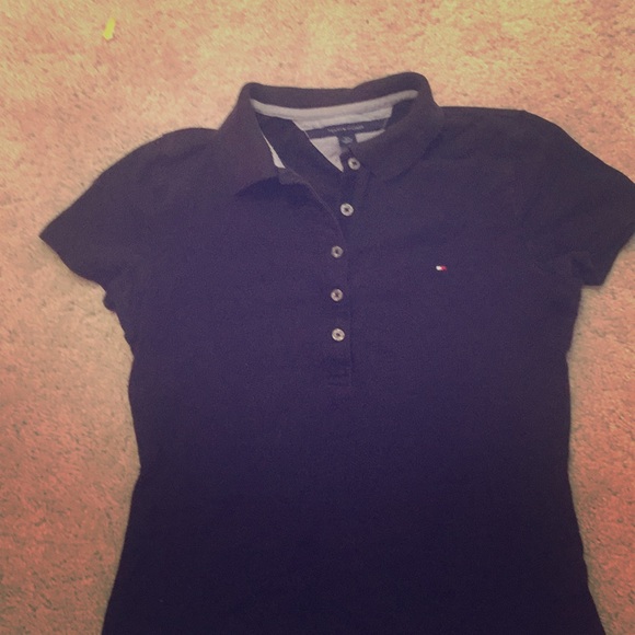 Tommy Hilfiger black polo - Picture 1 of 3